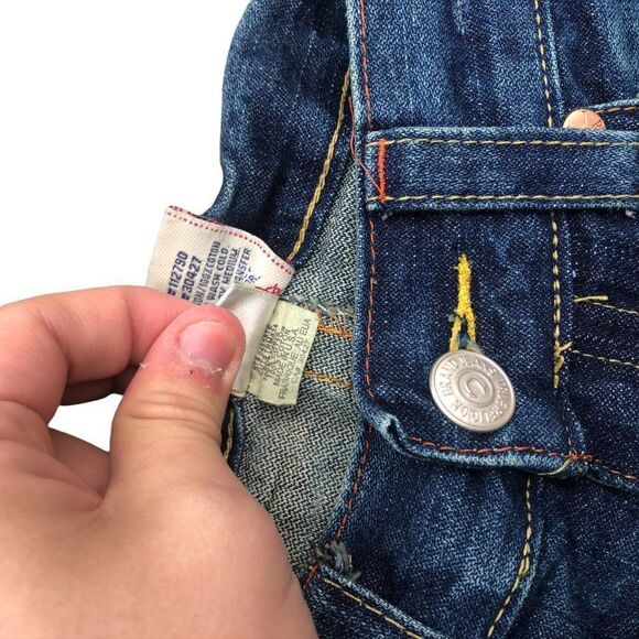 BRAND New Vintage True Religion Embroidered Jeans Size 34 BILLY Blue - Picture 4 of 12